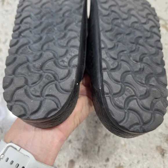 Woman's Birkenstock Arizona Black EVA Slip-on Sandals with Buckle Size 38 - Picture 4 of 12